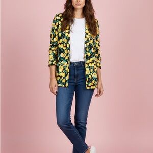 Compañía Fantástica Lemon Print Blazer – Women’s Size S